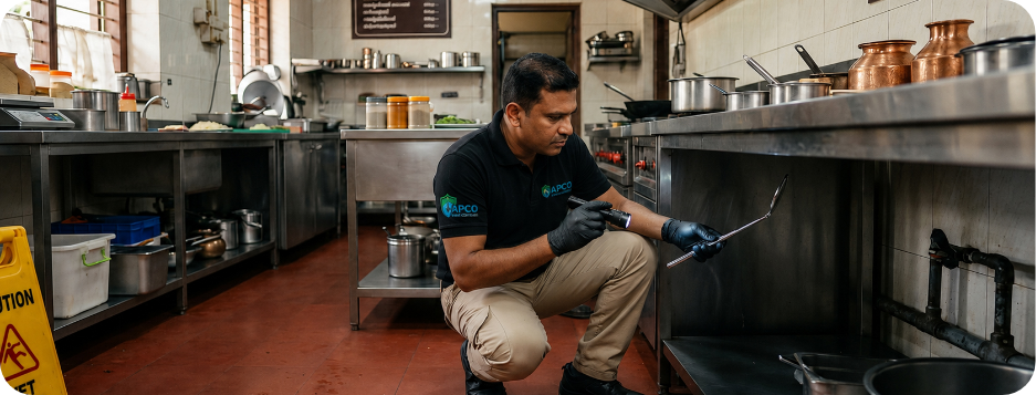 Restaurant kitchen inspection