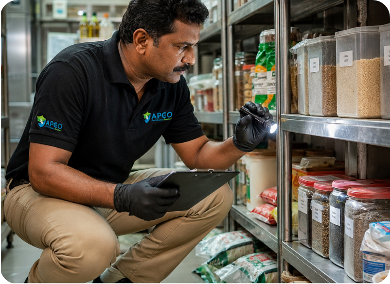 Food storage area inspection