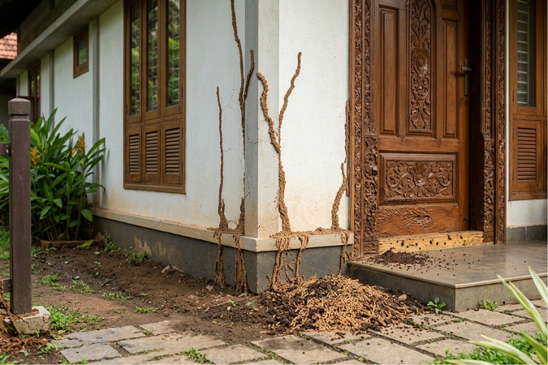 Termite Treatment — before