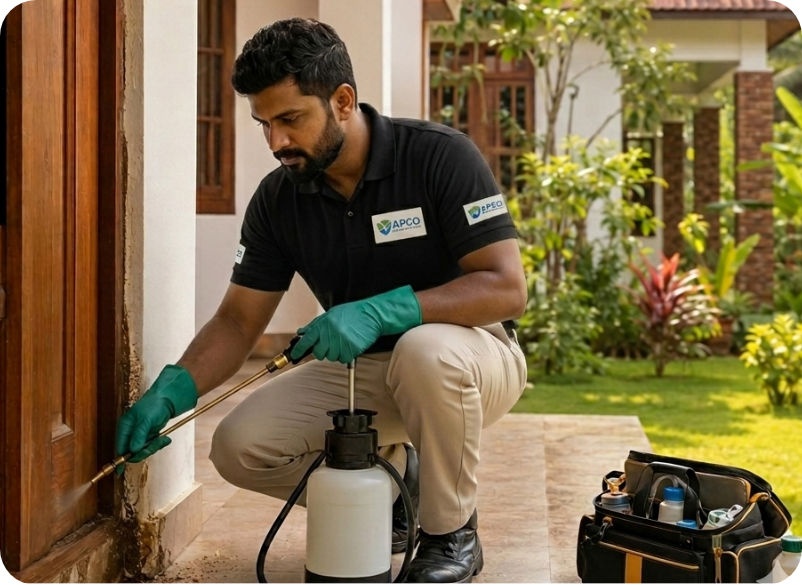 Door-frame termite treatment