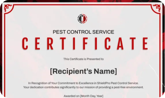 APCO Pest Control government registration certificate