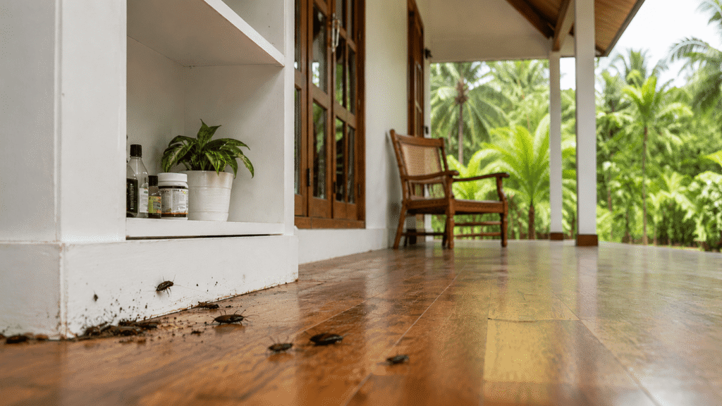 Before termite treatment