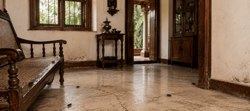 Before termite treatment