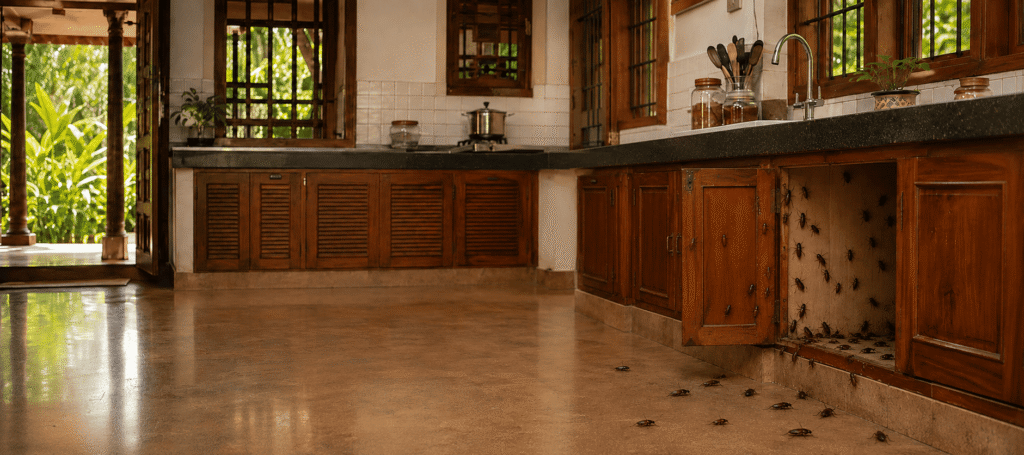 Before termite treatment